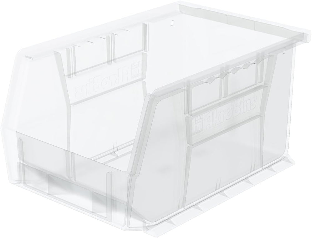 Akro-Mils 30237 AkroBins Plastic Storage Bins, 9"x6"x5", Clear...