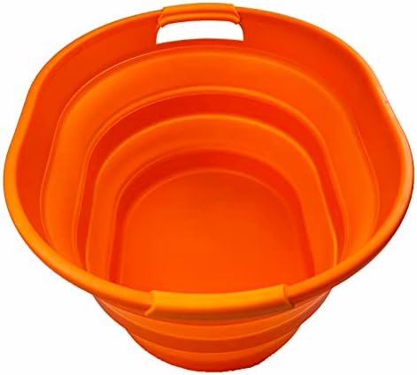 SAMMART 23L (6 Gallons) Collapsible Plastic Laundry Basket - Oval Tub/Basket ...
