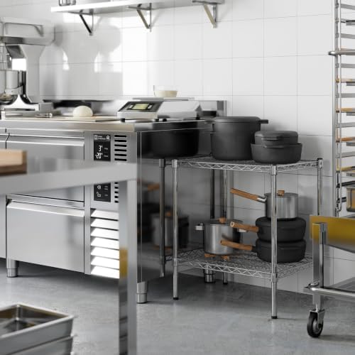 18" Deep x 24" Wide x 27" Height Wire Shelving Kit | 2-Tier | ...