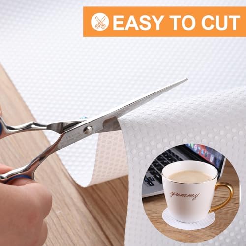FLPMIX Shelf Liner for Kitchen Cabinets White: 16" W x 300" L Non-A...