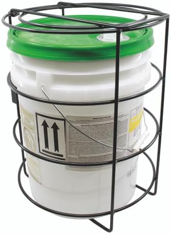 5 Gallon Bucket Locking Rack - Mountable - Heavy Duty- Safe Guard Chemical St...