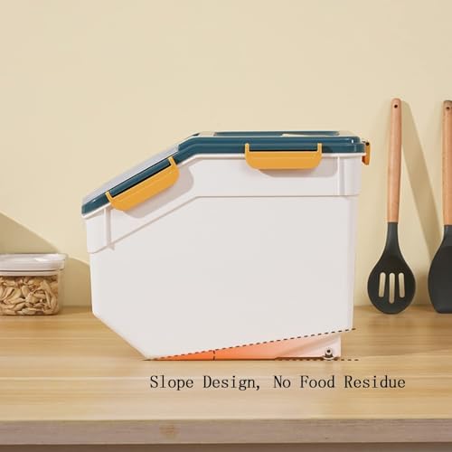 2 Pack 25lbs Rice Storage Container with Wheels, Flour and Sugar Container