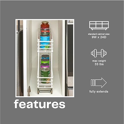Household Essentials White Steel Artisan Organizer with Plastic Liners, 2-Tie...