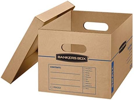 Bankers Box 5-Pack Small Classic Moving Boxes with Reinforced Handles