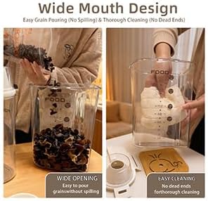 Airtight Cereal Containers, 6-Pc Set with Spout