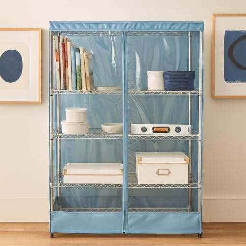 Formosa Covers Waterproof Storage Shelving Rack Cover with Clear Front PVC Pa...