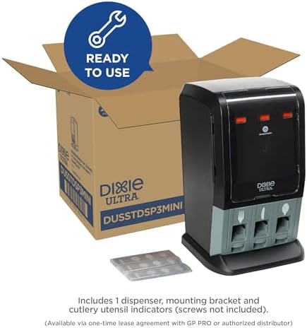 Dixie Ultra® SMARTSTOCK® MINI TRI-TOWER CUTLERY DISPENSER BY GP PRO (GEORGIA-...