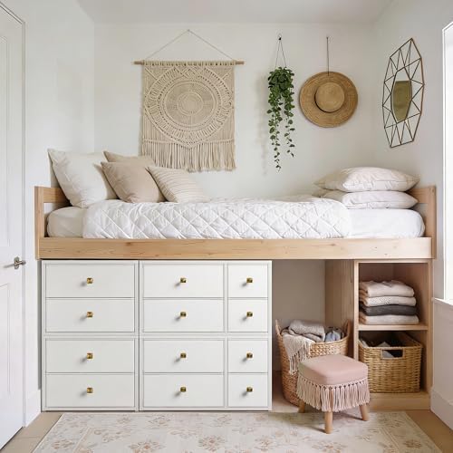 Romorgniz 4-Drawer Stackable Storage Unit, Versatile Closet Organizer