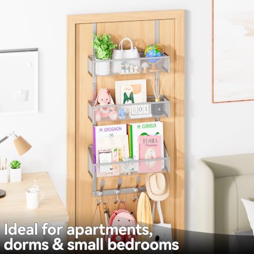 Kaiferty Over The Door Hooks Organizer, Coat Rack Over The Door Storage Hange...