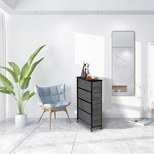 Furniture Home Furnishing Plaza Narrow Dresser, Vertical Storage Unit with 4 ...
