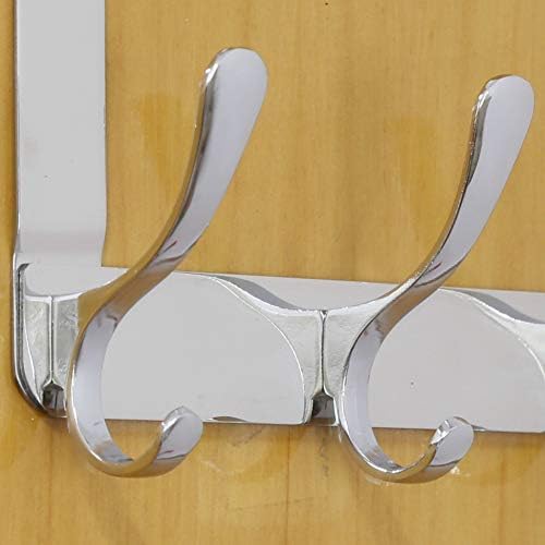 WEBI Over The Door Hook 5 Coat Hooks,Over The Door Towel Rack,Door Hanger Ove...