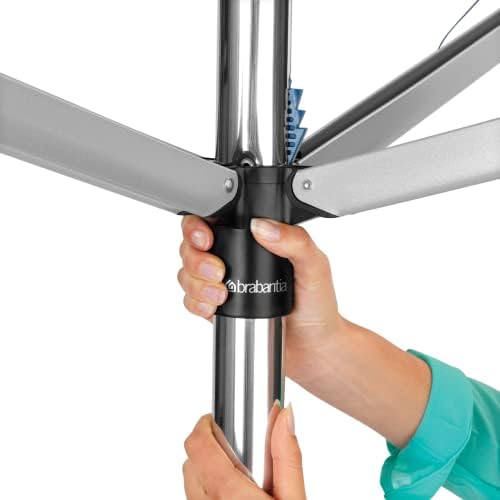 Brabantia Topspinner Outdoor 4 Arm Spinning Clothesline (164 ft/Ø 1.8") ...