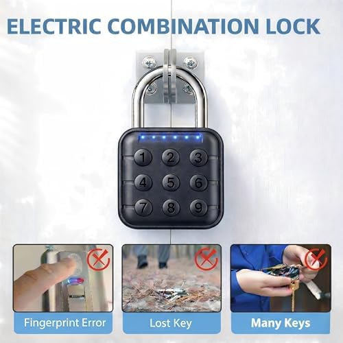 Combination Padlock, 2 Pack, Black