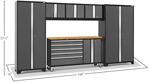 NewAge Products Cabinet Bold Series Gray 6 PC Set (62in. Project Center, ...