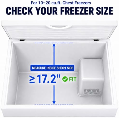 iSPECLE Freezer Organizer Bins - Adjustable Fits Chest Freezers 10-20 Cu Ft