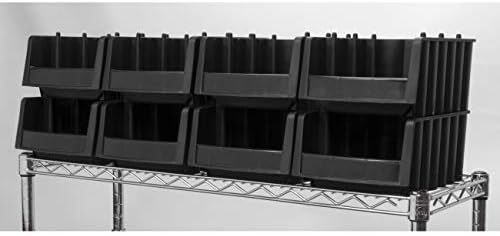 Akro-Mils 30718 Economy Stacking Shelf Plastic Storage Bins, (12-Inch x 8-3/8...