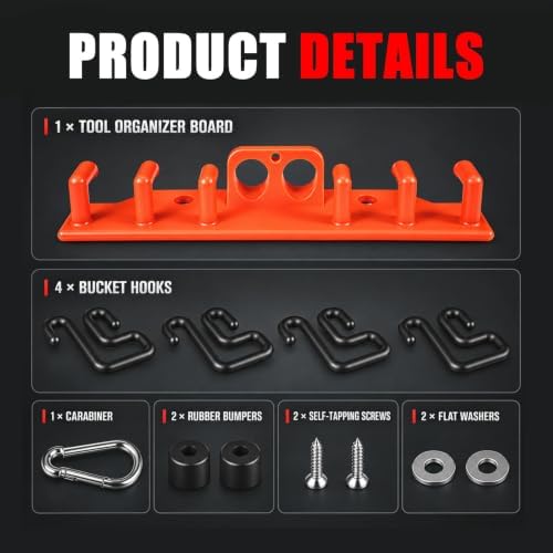 Rogierra Lineman Tool Board, Bucket Truck Hook Organizer, Heavy Duty Weatherp...