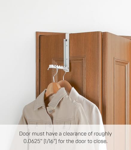 YAMAZAKI Home Smart Over The Door Hooks - Folding Hanging Coat Rack - 1-Hook ...
