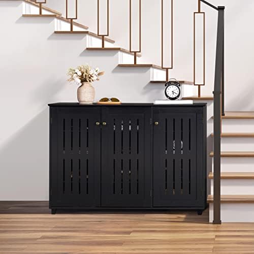 Topeakmart Shoe Rack Frees Standing Storage Organize for Living Room Black