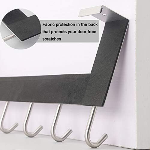 WEBI Over The Door Hooks Door Hanger,Over The Door Towel Rack with 6 Hooks fo...