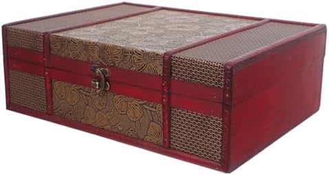 Cabilock Memory Box Wooden Desktop Storage Boxes Wood Treasure Box for Books ...