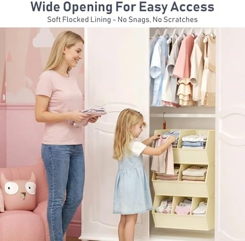 Hanging Closet Organizer Extra Large, Clothes Hanging Shelves for Closet with...