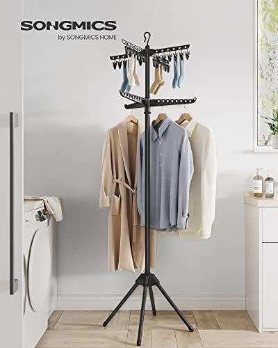 SONGMICS Clothes Drying Rack, 72.8-Inch Drying Rack, 3 Rotatable Arms