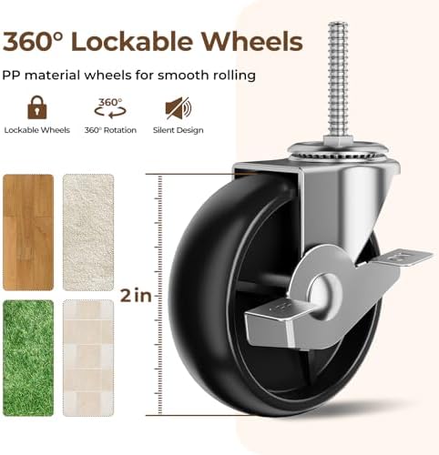 HYSEYY Clothes Rack, Clothing Rack for Hanging Clothes, Rolling Garment Rack ...