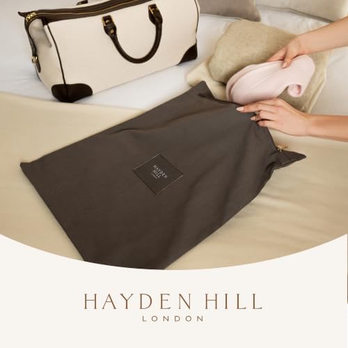 Hayden Hill Luxury Organic Cotton Travel Laundry Bags, Small & Large 2 Pack