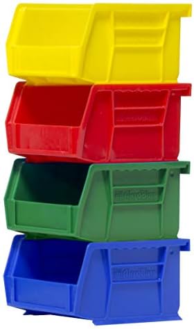 Akro-Mils 30210 AkroBins Plastic Hanging Stackable Storage Organizer Bin, 5-I...