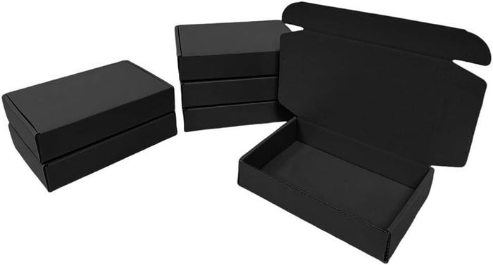 30 Pack 13x9x2 in Black Shipping Boxes