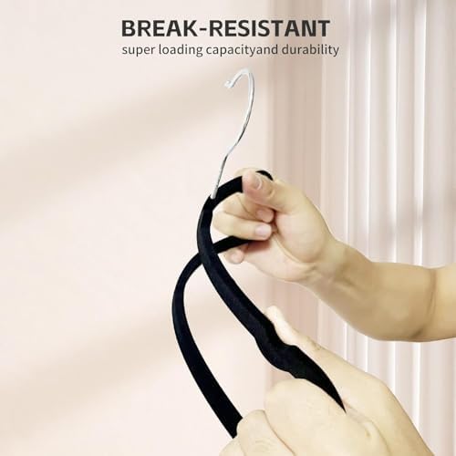 Velvet Hangers Non Slip - 20 Pack Pants Hangers for Closet - Thin Space Savin...
