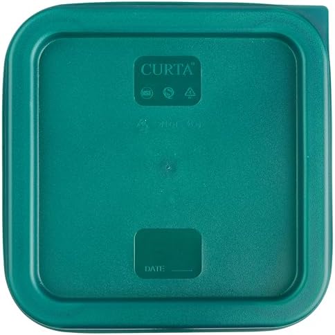 CURTA 4 Pack Food Storage Container with Green Lid - NSF Commercial Grade in ...