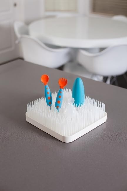 Boon Grass Countertop Drying Rack For Kitchen, Plastic - Winter White
