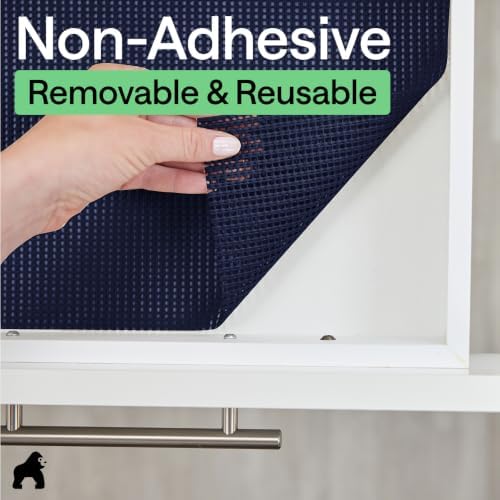 GORILLA GRIP powerGRIP Drawer Shelf and Cabinet Liner, 12"x20', Navy...