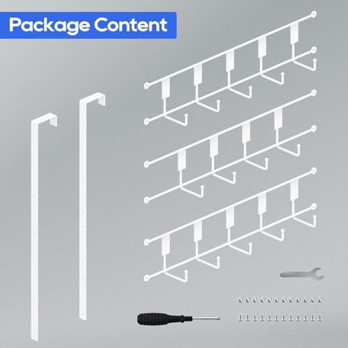 Over The Door Hooks for Hanging, 14 Hooks Over Door Coat Hanger, Coat Clothin...