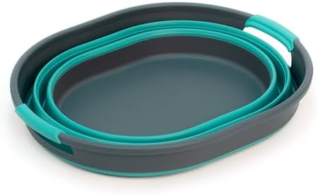SAMMART 23L (6 Gallons) Collapsible Plastic Laundry Basket - Oval Tub/Basket ...