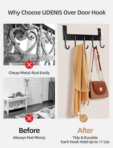 Over The Door Hooks Coat Rack,Over The Door Towel Hanger Drying Rack,Heavy Du...