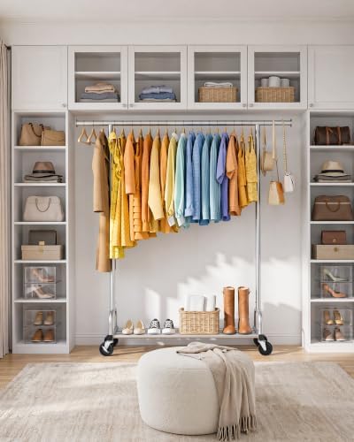 Sakugi Clothes Rack - Large-Capacity Clothing Racks for Hanging Clothes with ...