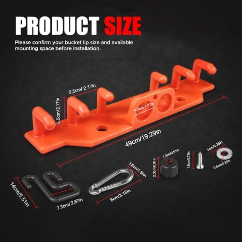 Rogierra Lineman Tool Board, Bucket Truck Hook Organizer, Heavy Duty Weatherp...