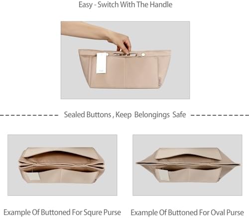 ZTUJO Purse Organizer Insert For Handbag & Tote Shaper,Tote Bag Organizer...
