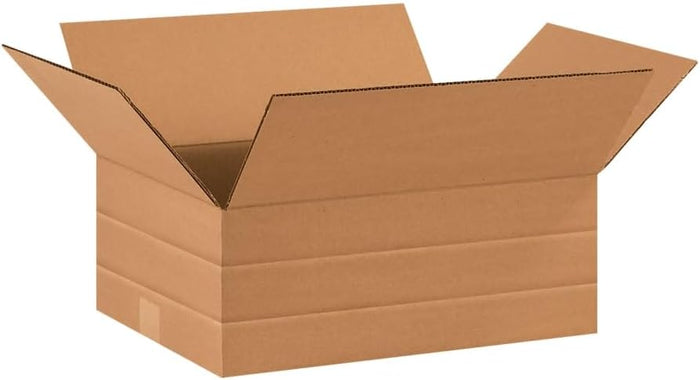 BOX USA Moving Boxes Large 16"L x 12"W x 6"H 25-Pack - Corrugated Cardboard Box for Shipping, Mailing, Packing, Packaging and Storage