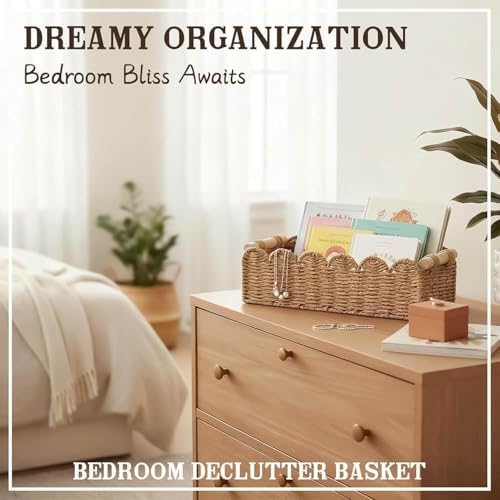 CubesLand Bathroom Basket Organizer, Toilet Tank Paper Storage Baskets 2PK