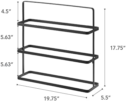 YAMAZAKI Home Tower Compact Modern Metal Shoe Rack - Short, 18" - Steel ...