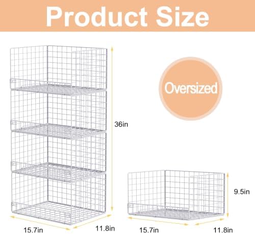 Stackable Closet Organizers and Storage, Closet Shelf Organizer System