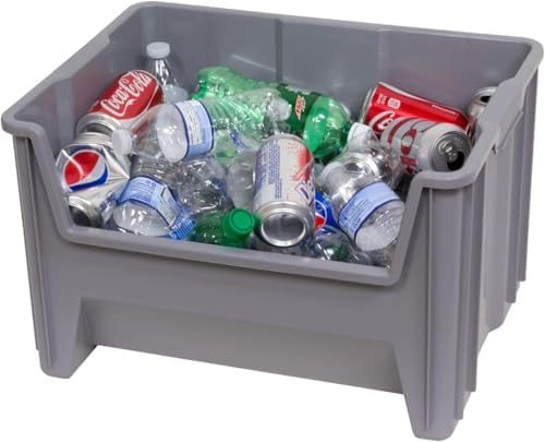 Akro-Mils 13017 Stak-N-Store Heavy Duty Stackable Open Front Plastic Storage ...