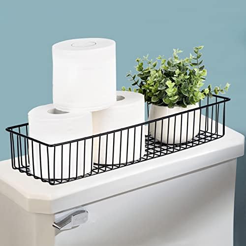 Farmhouse Décor Metal Wire Organizer Storage Basket Bin(4 Pack)-Toilet Paper ...