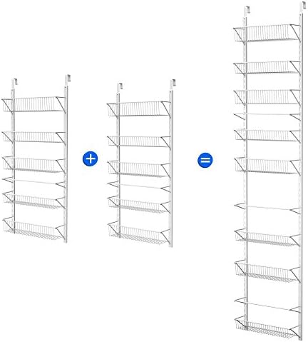 Home-Complete Pantry Over The Door Spice and Jar Rack Organizer - Great Stora...