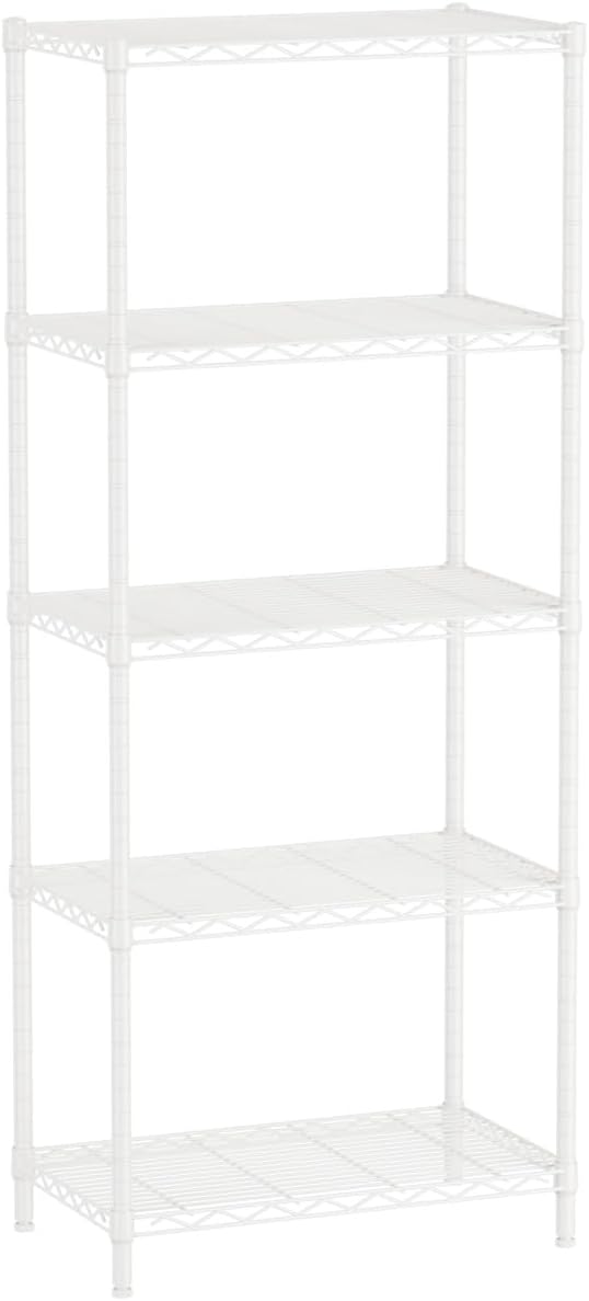5 Metal Shelves Wire Shelving Storage Shelf Adjustable Unit Pantry