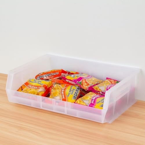 Akro-Mils 30255 AkroBins Plastic Storage Bins, 11"x16"x5", Cle...